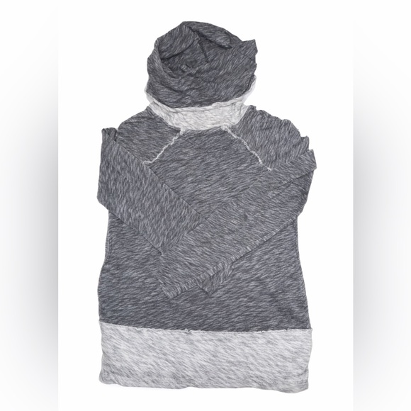 Free People Beach Cowl Neck Long Sleeve Top XS Heathered Gray - Picture 3 of 11